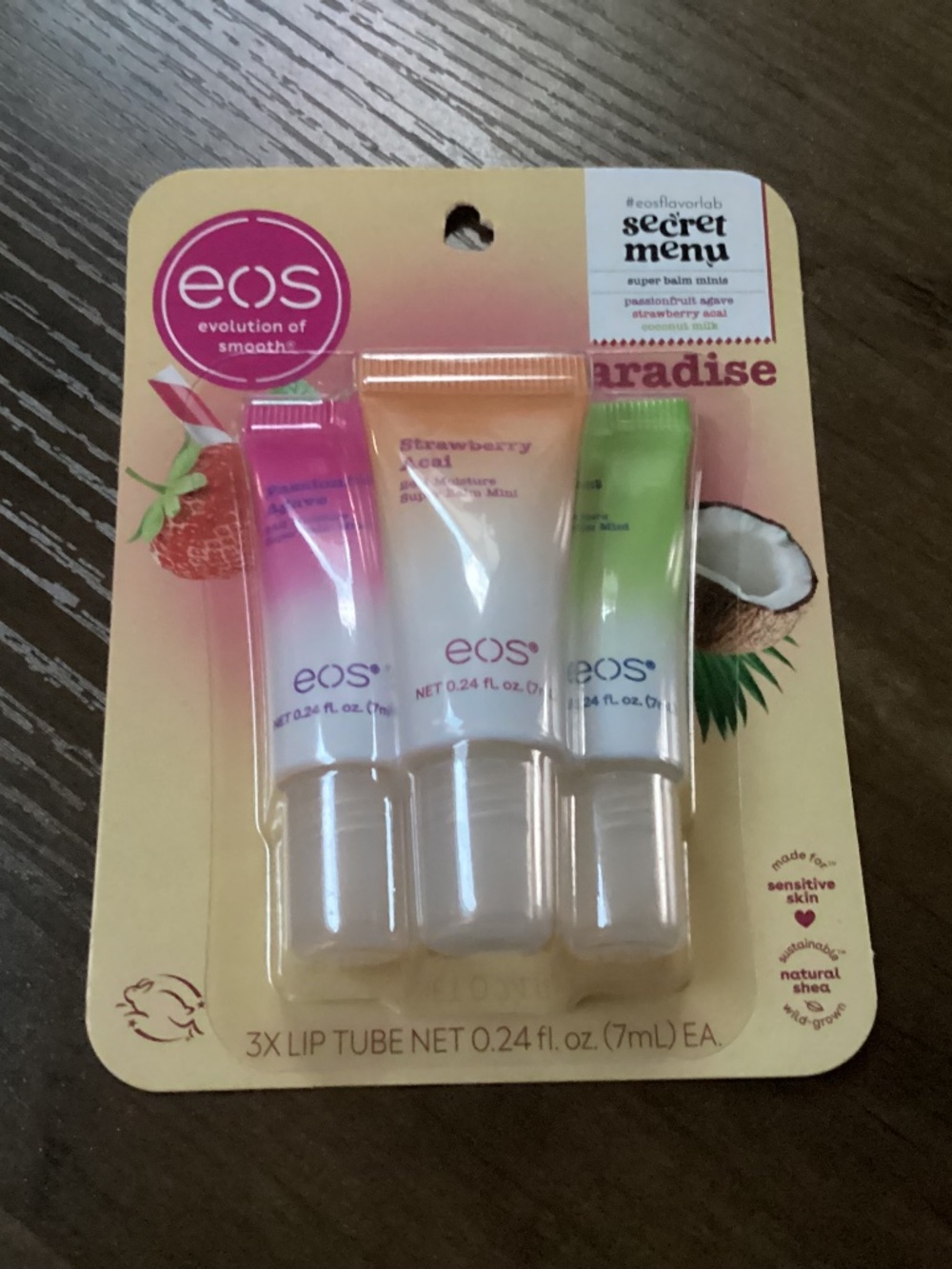 EOS Flavor Lab Secret Menu Super Balm Minis Pink Paradise Lip Balm Bundle NEW